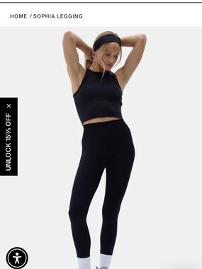 Sophia High-Rise Black Leggings — Sleek Everyday Support